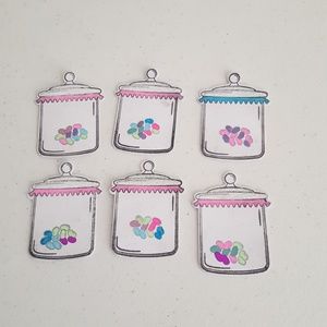 Package of 6 Jelly Bean Tags